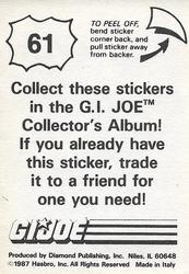 1987 Hasbro G.I. Joe #61 Blast Back