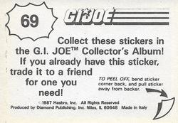 1987 Hasbro G.I. Joe #69 Torch Motorcycle Back