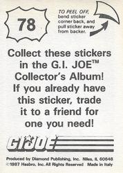 1987 Hasbro G.I. Joe #78 Cobra Commander Back