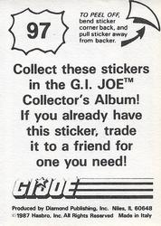 1987 Hasbro G.I. Joe #97 Dial Tone Back