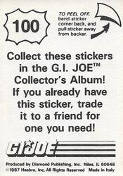 1987 Hasbro G.I. Joe #100 Beach Head Bio Back