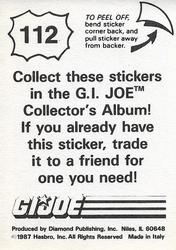 1987 Hasbro G.I. Joe #112 Psyche-Out Bio Back
