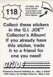 1987 Hasbro G.I. Joe #118 Law & Order Bio Back