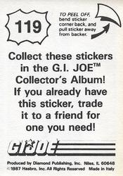 1987 Hasbro G.I. Joe #119 Gung-Ho Back