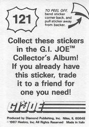 1987 Hasbro G.I. Joe #121 Crazy Legs Back