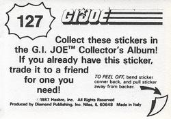 1987 Hasbro G.I. Joe #127 Serpentor Back