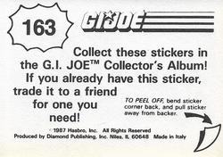 1987 Hasbro G.I. Joe #163 General Hawk and Beach Head Back