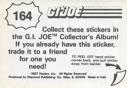 1987 Hasbro G.I. Joe #164 Mainframe Back