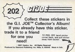 1987 Hasbro G.I. Joe #202 Wet Suit Attack Back