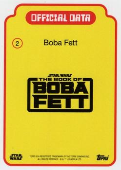2022 Topps Online Star Wars NYCC Star Files #2 Boba Fett Back