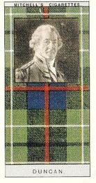 1991 Card Collectors Society 1927 Mitchell's Cigarettes Clan Tartans (Reprint) #7 Duncan Front