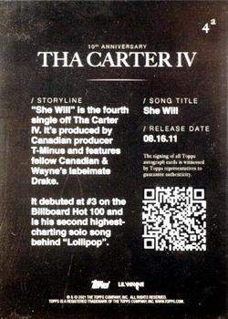 2021 Topps x Lil Wayne: Tha Carter IV 10th Anniversary - Red Autographs #4a She Will Back