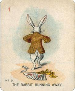 1930 Carreras Alice in Wonderland (Large) # 3 The Rabbit Running Away Front