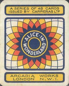 1930 Carreras Alice in Wonderland (Large) # 6 Alice in the Pool of Tears Back