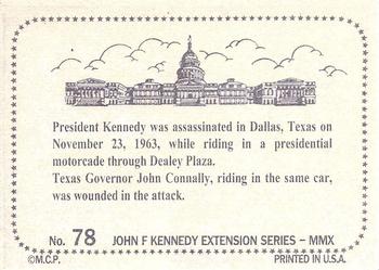 2010 Monarch Corona John F. Kennedy '64 Extension Series #78 Kennedy assassinated Back