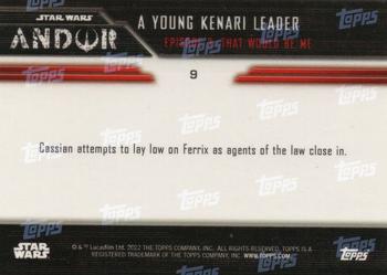2022 Topps Now Star Wars: Andor #9 A Young Kenari Leader Back