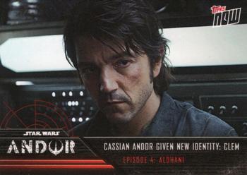 2022 Topps Now Star Wars: Andor #16 Cassian Andor's New Identity: Clem Front