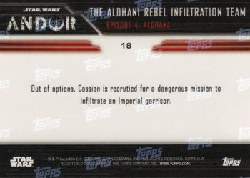 2022 Topps Now Star Wars: Andor #18 The Aldhani Rebel Infiltration Team Back