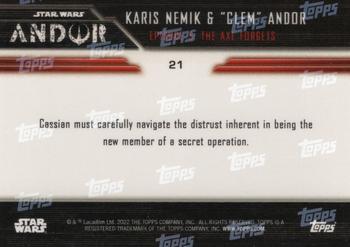 2022 Topps Now Star Wars: Andor #21 Karis Nemik & 