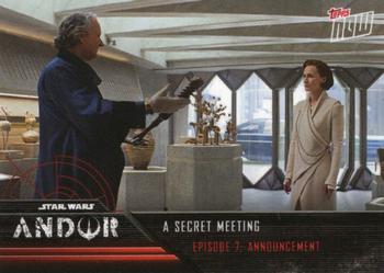 2022 Topps Now Star Wars: Andor #31 A Secret Meeting Front