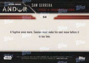 2022 Topps Now Star Wars: Andor #54 Saw Gerrera Back