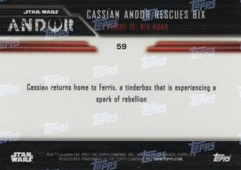 2022 Topps Now Star Wars: Andor #59 Cassian Andor Rescues Bix Back