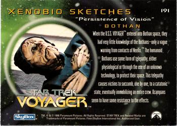 1997 SkyBox Star Trek: Voyager Season 2 - Xenobio Sketches #191 Bothan Back