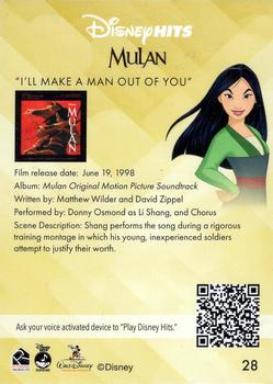 2022 Rittenhouse Disney Hits #28 I’ll Make a Man Out of You – Mulan Back