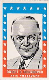 1960 Bazooka U.S. Presidents (R711-28) #NNO Dwight D. Eisenhower Front