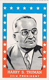 1960 Bazooka U.S. Presidents (R711-28) #NNO Harry S. Truman Front