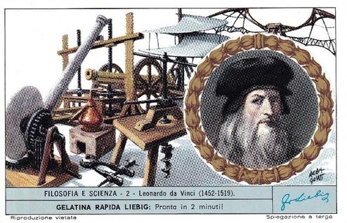 1968 Liebig Filosofia e scienza (Philosophers and scientists) (Italian Text)(F1826, S1829) #2 Leonardo da Vinci Front