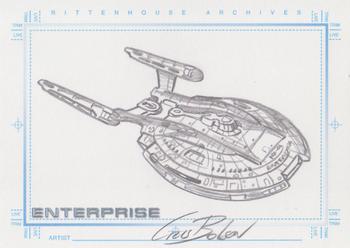 2002 Rittenhouse Star Trek Enterprise Season 1 - SketchaFEX #NNO Chris Bolson Front