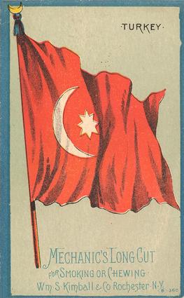 1891 W.S. Kimball & Co. National Flags (N195) #NNO Turkey Front