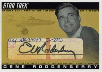 2006 Rittenhouse Star Trek: The Original Series 40th Anniversary Series 1 - Archive Cut Signature #NNO Gene Roddenberry Front