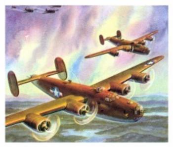 1942 Coca-Cola America's Fighting Planes #NNO Consolidated B-24 Liberator Front
