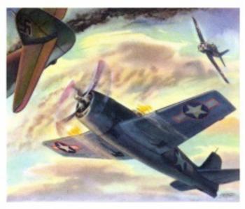 1942 Coca-Cola America's Fighting Planes #NNO Grumman F6F Hellcat Front