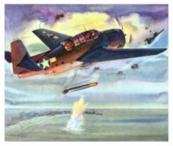 1942 Coca-Cola America's Fighting Planes #NNO Grumman TBF Avenger Front