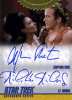 2009 Rittenhouse Star Trek: The Original Series Archives - Dual Autographs #DA4 William Shatner / Nichelle Nichols Front