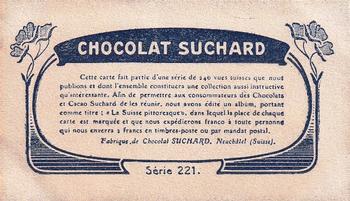 1909 Suchard La Suisse Pittoresque (Série 221) #2 Genève et le Mt. Blanc Back