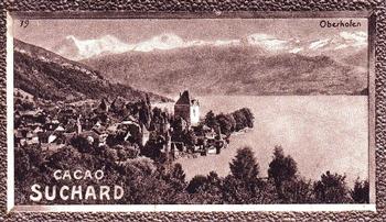 1934 Suchard La Suisse pittoresque (Map of Switzerland on back) #79 Oberhafen Front