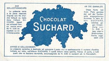 1934 Suchard La Suisse pittoresque (Map of Switzerland on back) #227 Ilanz et la Chaine du Tödi Back