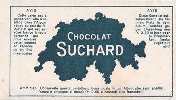 1934 Suchard La Suisse pittoresque (Map of Switzerland on back) #8 Le Châtelard Back