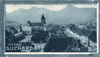 1934 Suchard La Suisse pittoresque (Map of Switzerland on back) #52 Bulle Front