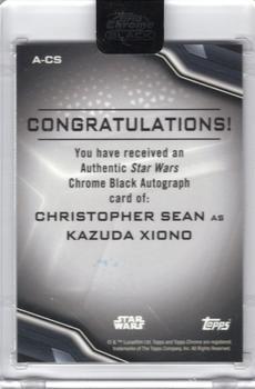 2022 Topps Chrome Black Star Wars - Autographs #A-CS Christopher Sean Back
