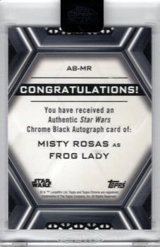 2022 Topps Chrome Black Star Wars - Autographs Design B #AB-MR Misty Rosas Back