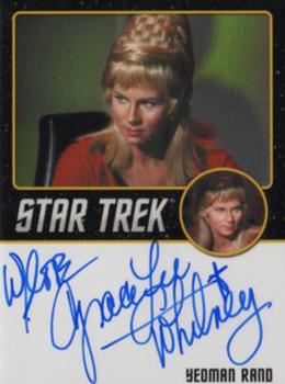 2014 Rittenhouse Star Trek The Original Series Portfolio  - Autographs (Black Border Design) #NNO Grace Lee Whitney Front