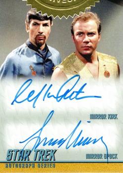 2014 Rittenhouse Star Trek The Original Series Portfolio  - Dual Autograph #DA32 William Shatner / Leonard Nimoy Front
