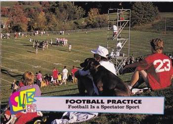 1992 Club Pro Set Football Practice #7 Football Is a Front
