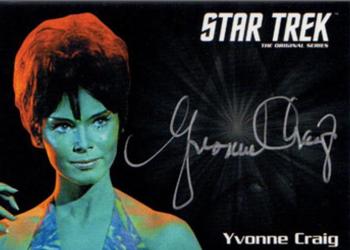 2016 Rittenhouse Star Trek The Original Series 50th Anniversary - Silver Series Autographs #NNO Yvonne Craig Front