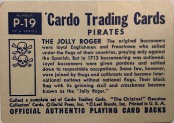 1958 Cardo Pirates #P-19 The Jolly Roger Back